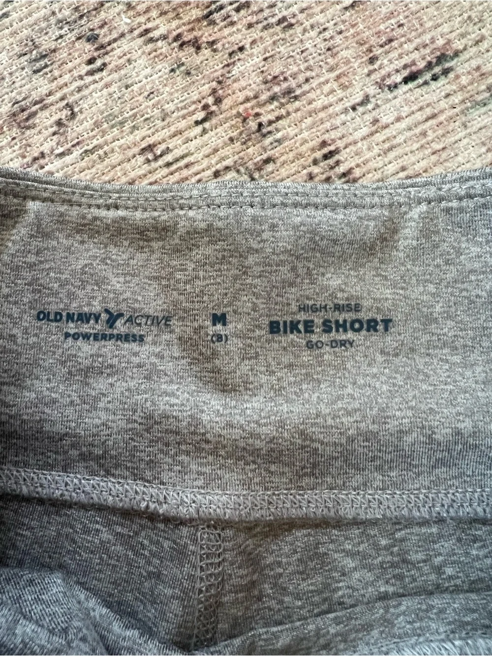 Old Navy Heather Gray Girls' Stretch Athletic Shorts